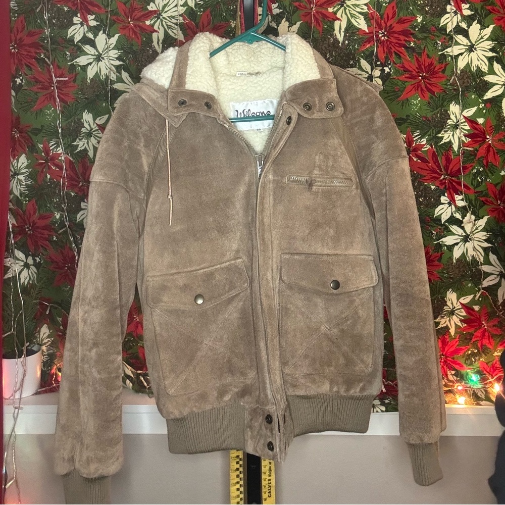 VTG Wilson’s Suede Leather Sherpa Lined Jacket